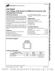ADCV08832 datasheet pdf National Semiconductor