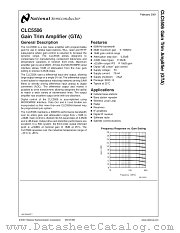 CLC5506 datasheet pdf National Semiconductor