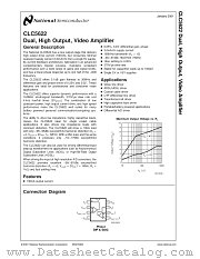CLC5622 datasheet pdf National Semiconductor
