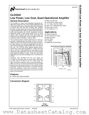 CLC5644 datasheet pdf National Semiconductor