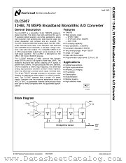 CLC5957 datasheet pdf National Semiconductor