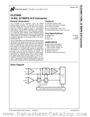 CLC5958 datasheet pdf National Semiconductor