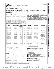 COP820C_840C datasheet pdf National Semiconductor