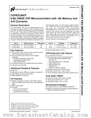COP87L88CF datasheet pdf National Semiconductor