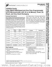 COP8SAA5 datasheet pdf National Semiconductor