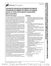 CR16HCS5 datasheet pdf National Semiconductor