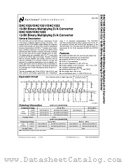 DAC1020 datasheet pdf National Semiconductor