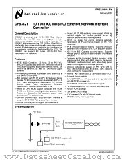 DP83821 datasheet pdf National Semiconductor