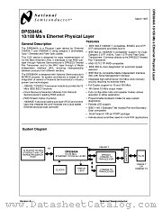 DP83840A datasheet pdf National Semiconductor