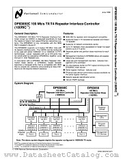 DP83850C datasheet pdf National Semiconductor