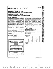 MM54HC192 datasheet pdf National Semiconductor
