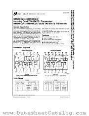 MM54HC242 datasheet pdf National Semiconductor