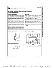 LP365 datasheet pdf National Semiconductor