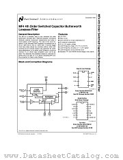 MF4 datasheet pdf National Semiconductor