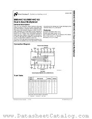MM54HC153 datasheet pdf National Semiconductor