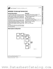NS32202-10 datasheet pdf National Semiconductor