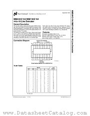 MM74HC154 datasheet pdf National Semiconductor