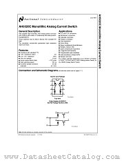 AH5020C datasheet pdf National Semiconductor