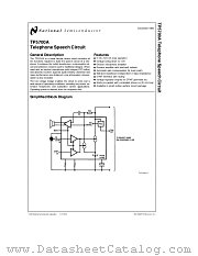 TP5700 datasheet pdf National Semiconductor