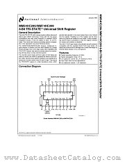 MM54HC299 datasheet pdf National Semiconductor