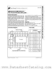 MM74HC4514 datasheet pdf National Semiconductor