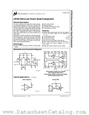 LP339 datasheet pdf National Semiconductor