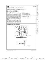MM54HC03 datasheet pdf National Semiconductor