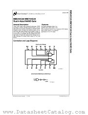 MM74HC20 datasheet pdf National Semiconductor