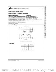 MM74HC86 datasheet pdf National Semiconductor