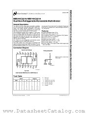 MM74HC221A datasheet pdf National Semiconductor