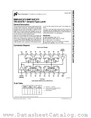 MM74HC373 datasheet pdf National Semiconductor