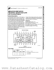 MM74HC533 datasheet pdf National Semiconductor