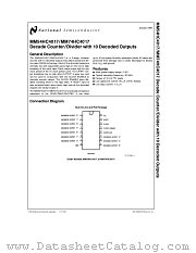 MM74HC4017 datasheet pdf National Semiconductor