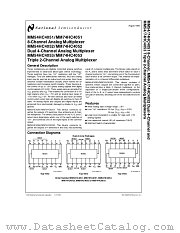 MM74HC4053 datasheet pdf National Semiconductor