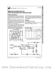 MM74HCT109 datasheet pdf National Semiconductor