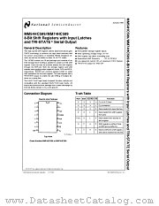 MM74HC589 datasheet pdf National Semiconductor