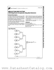 MM54HCT688 datasheet pdf National Semiconductor