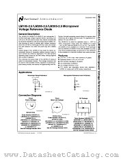 LM185-2.5 datasheet pdf National Semiconductor