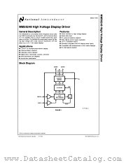 MM58248 datasheet pdf National Semiconductor