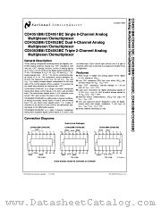 CD4052BC datasheet pdf National Semiconductor