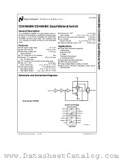 CD4066BM datasheet pdf National Semiconductor
