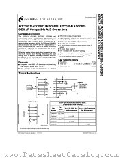 ADC0805 datasheet pdf National Semiconductor