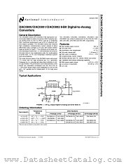 DAC0800 datasheet pdf National Semiconductor