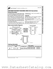 DAC0808 datasheet pdf National Semiconductor
