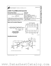 LH0091 datasheet pdf National Semiconductor