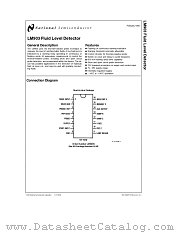 LM903 datasheet pdf National Semiconductor