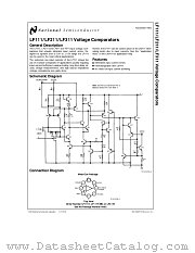 LF311 datasheet pdf National Semiconductor