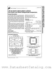 LM139 datasheet pdf National Semiconductor