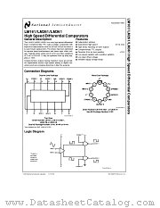 LM161 datasheet pdf National Semiconductor