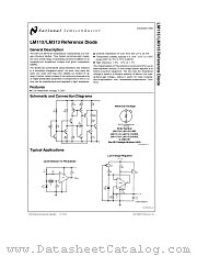 LM113 datasheet pdf National Semiconductor